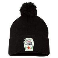 Red Ketchup DIY Costume Matching Couples Groups Halloween Pom Pom 12in Knit Beanie