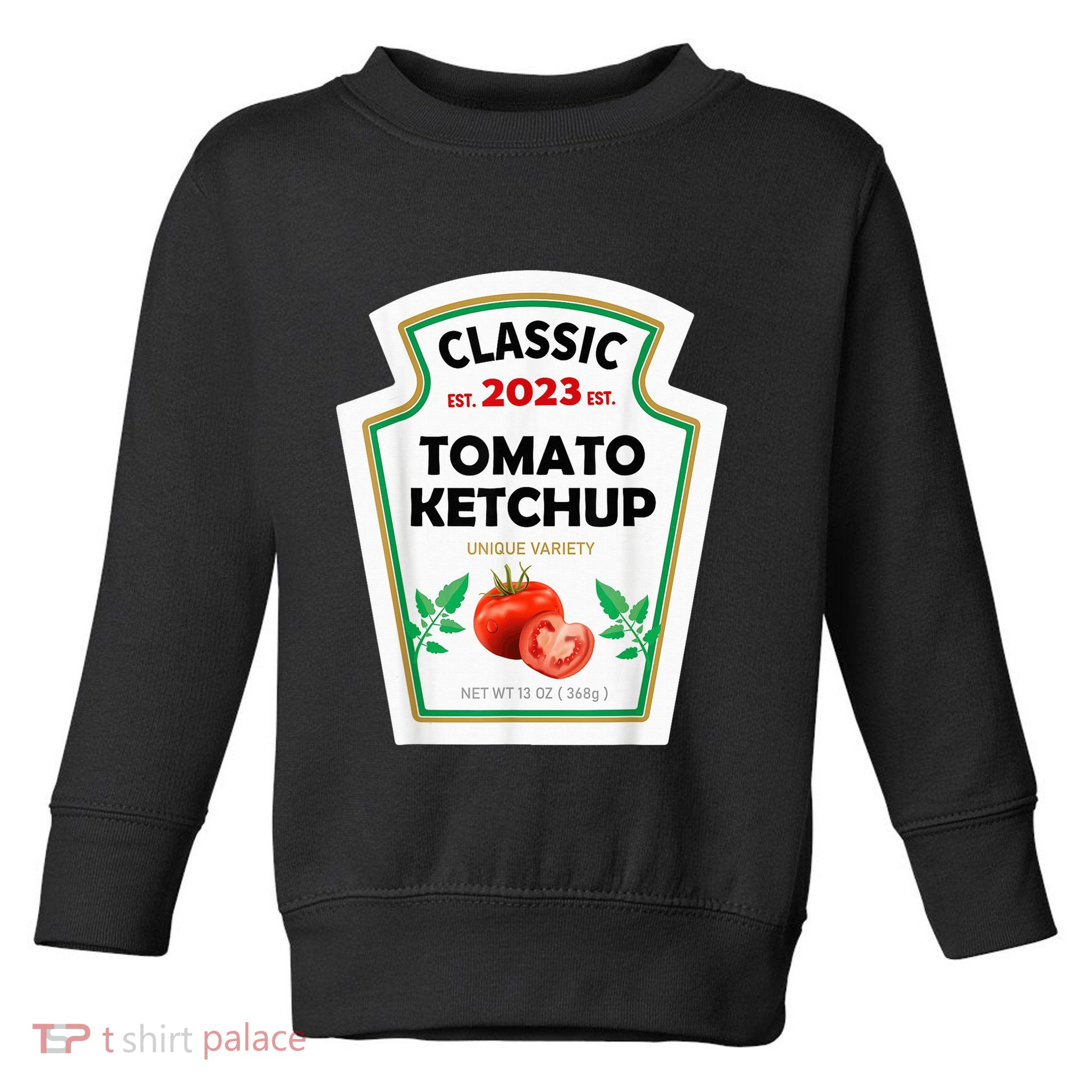 Red Ketchup DIY Costume Matching Couples Groups Halloween Toddler Sweatshirt