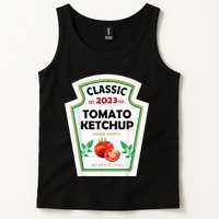 Red Ketchup DIY Costume Matching Couples Groups Halloween Tank Top