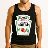 Red Ketchup DIY Costume Matching Couples Groups Halloween Tank Top