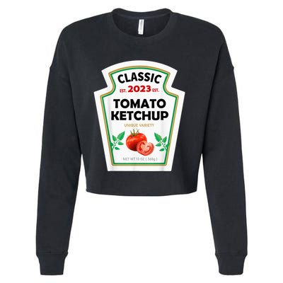 Red Ketchup DIY Costume Matching Couples Groups Halloween Cropped Pullover Crew