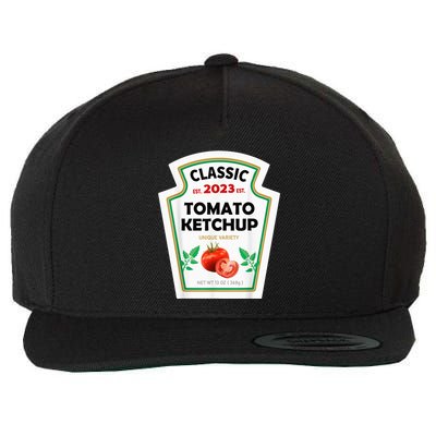 Red Ketchup DIY Costume Matching Couples Groups Halloween Wool Snapback Cap