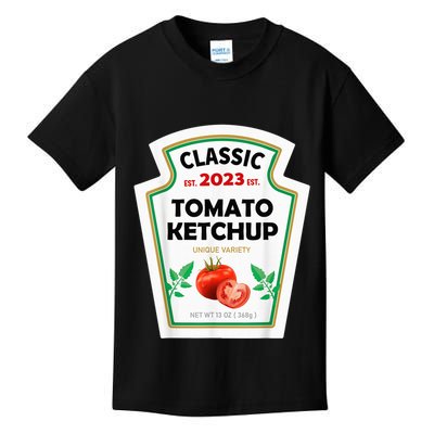 Red Ketchup DIY Costume Matching Couples Groups Halloween Kids T-Shirt