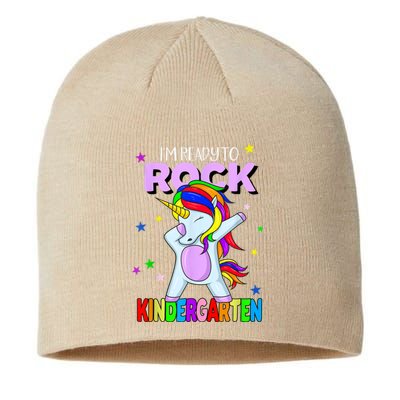 Rock Kindergarten Dabbing Unicorn Girl Back To School Sustainable Beanie