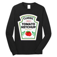 Red Ketchup DIY Costume Matching Couples Groups Halloween Long Sleeve Shirt