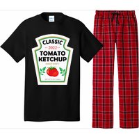 Red Ketchup DIY Costume Matching Couples Groups Halloween Pajama Set