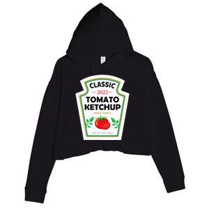 Red Ketchup DIY Costume Matching Couples Groups Halloween Crop Fleece Hoodie