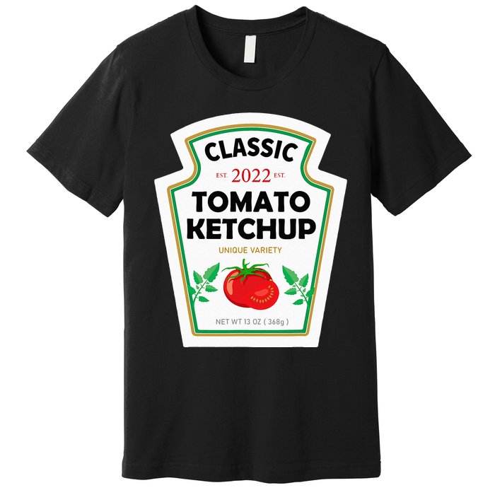 Red Ketchup DIY Costume Matching Couples Groups Halloween Premium T-Shirt