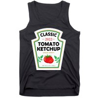 Red Ketchup DIY Costume Matching Couples Groups Halloween Tank Top