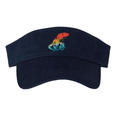 Retro Komodo Dragons Lover Lizard Komodo Dragon Valucap Bio-Washed Visor