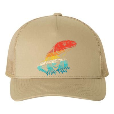 Retro Komodo Dragons Lover Lizard Komodo Dragon Yupoong Adult 5-Panel Trucker Hat