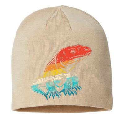 Retro Komodo Dragons Lover Lizard Komodo Dragon Sustainable Beanie