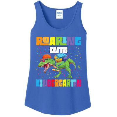 Roaring Kindergarten Dinosaur T Rex Back To School Ladies Essential Tank