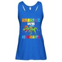 Roaring Kindergarten Dinosaur T Rex Back To School Ladies Essential Flowy Tank