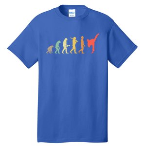 Retro Karate Evolution Gift For Karateka Gift Tall T-Shirt