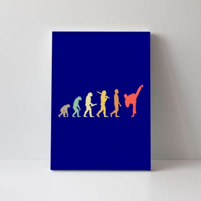 Retro Karate Evolution Gift For Karateka Gift Canvas