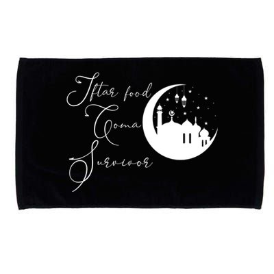 Ramadan Kareem Eid Mubarak Iftar Food Coma Survivor Gift Microfiber Hand Towel