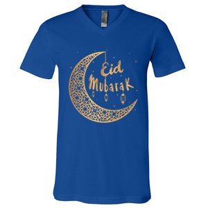 Ramadan Kareem Eid Alfitr Mubarak Eid Mubarak Funny Gift V-Neck T-Shirt