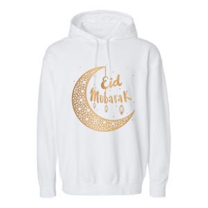 Ramadan Kareem Eid Alfitr Mubarak Eid Mubarak Funny Gift Garment-Dyed Fleece Hoodie