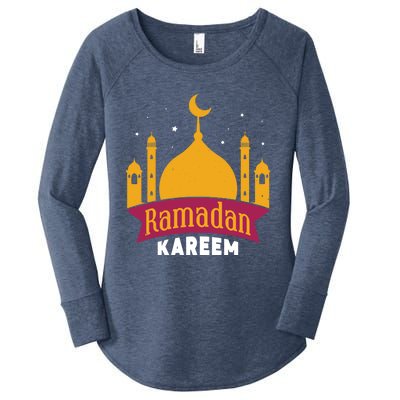 Ramadan Kareem Eid Mubarak Muslim Gift Women's Perfect Tri Tunic Long Sleeve Shirt