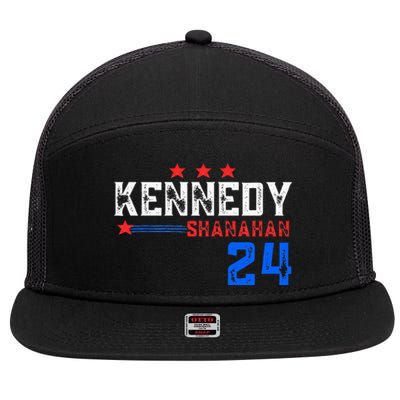 Robert Kennedy For President 2024 Election Kennedy Shanahan 7 Panel Mesh Trucker Snapback Hat