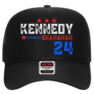 Robert Kennedy For President 2024 Election Kennedy Shanahan High Crown Mesh Back Trucker Hat