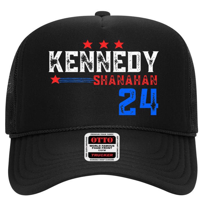 Robert Kennedy For President 2024 Election Kennedy Shanahan High Crown Mesh Back Trucker Hat