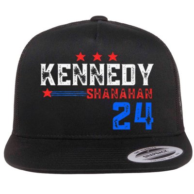 Robert Kennedy For President 2024 Election Kennedy Shanahan Flat Bill Trucker Hat