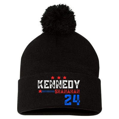 Robert Kennedy For President 2024 Election Kennedy Shanahan Pom Pom 12in Knit Beanie