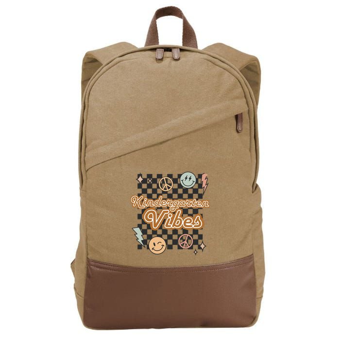 Retro Kindergarten First Day Of School Cotton Canvas Backpack