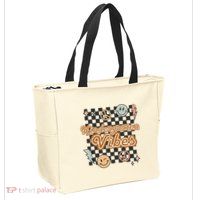 Retro Kindergarten First Day Of School Zip Tote Bag