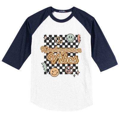 Retro Kindergarten First Day Of School Baseball Sleeve Shirt