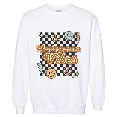 Retro Kindergarten First Day Of School Garment-Dyed Sweatshirt
