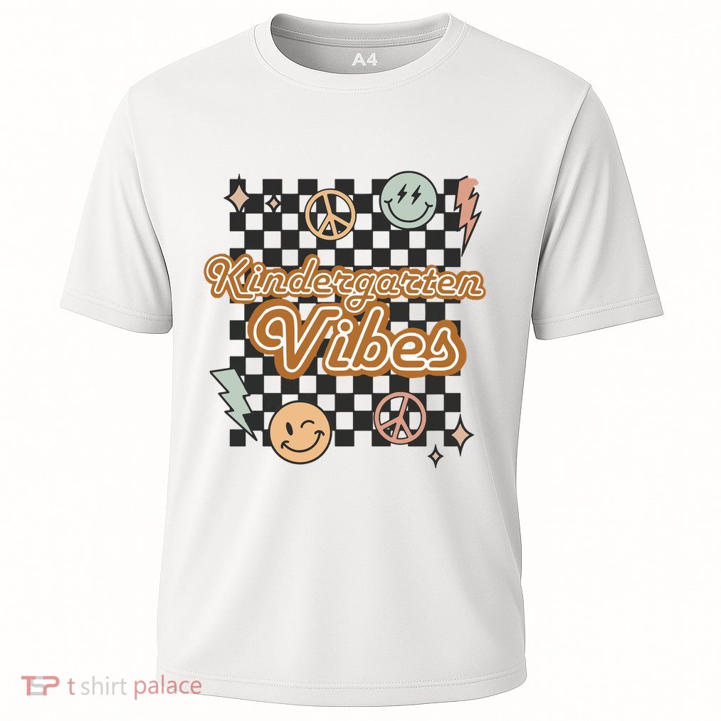 Retro Kindergarten First Day Of School Performance Shirt