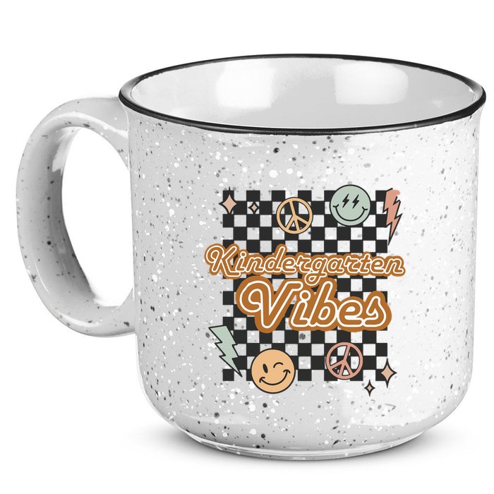 Retro Kindergarten First Day Of School 15oz Campfire Ceramic Mug