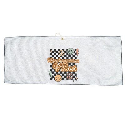 Retro Kindergarten First Day Of School Large Microfiber Waffle Golf Towel