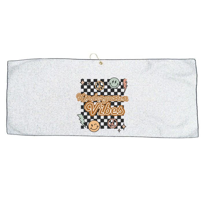 Retro Kindergarten First Day Of School Large Microfiber Waffle Golf Towel