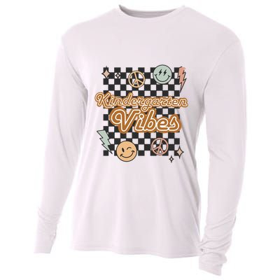 Retro Kindergarten First Day Of School Cooling Performance Long Sleeve Crew