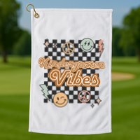 Retro Kindergarten First Day Of School Golf Towel