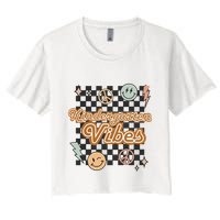 Retro Kindergarten First Day Of School Crop Top
