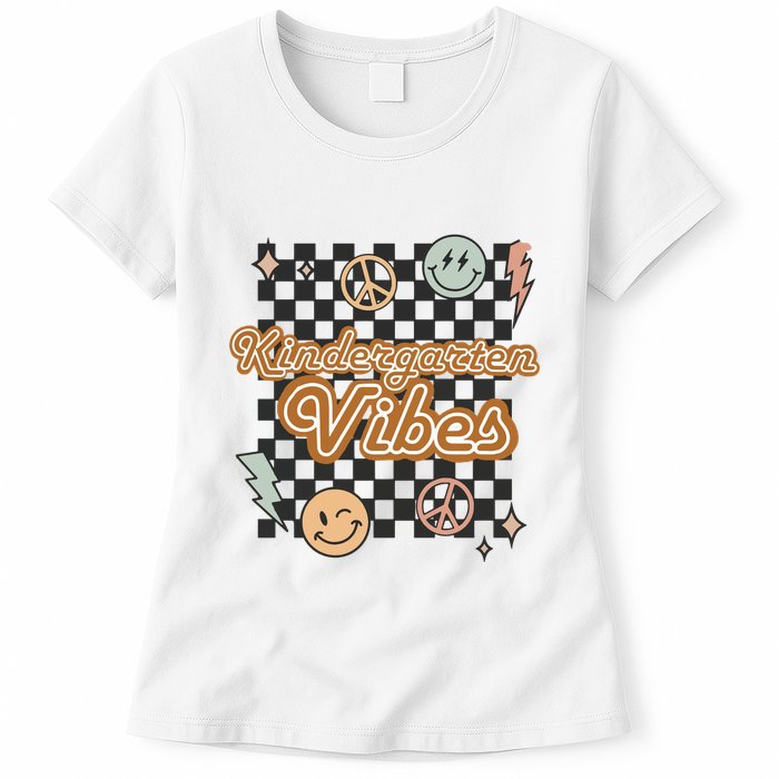 Retro Kindergarten First Day Of School Womens T-Shirt