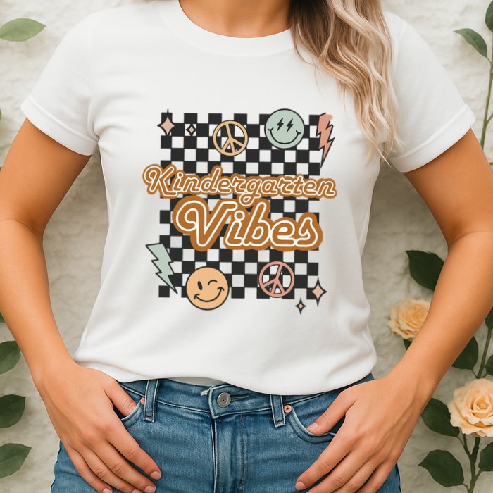 Retro Kindergarten First Day Of School Womens T-Shirt