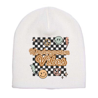 Retro Kindergarten First Day Of School Short Acrylic Beanie