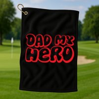 Retro Keychain Father's Day T Desi Golf Towel