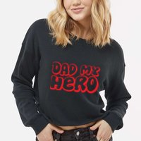 Retro Keychain Father's Day T Desi Cropped Pullover Crew