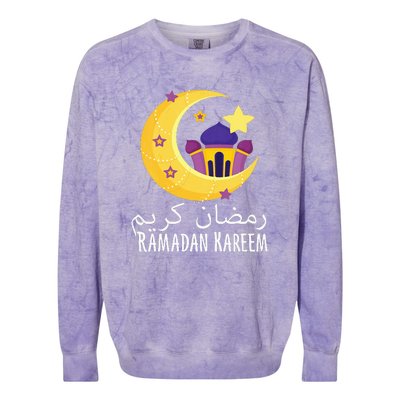 Ramadan Kareem For Ramadan Month Colorblast Crewneck Sweatshirt