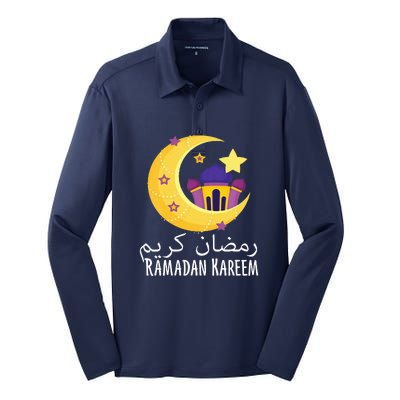 Ramadan Kareem For Ramadan Month Silk Touch Performance Long Sleeve Polo