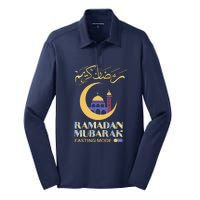 Ramadan Karim Fasting Mode On Funny Ramadan Mubarak Muslim Silk Touch Performance Long Sleeve Polo