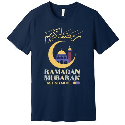 Ramadan Karim Fasting Mode On Funny Ramadan Mubarak Muslim Premium T-Shirt