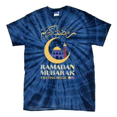 Ramadan Karim Fasting Mode On Funny Ramadan Mubarak Muslim Tie-Dye T-Shirt